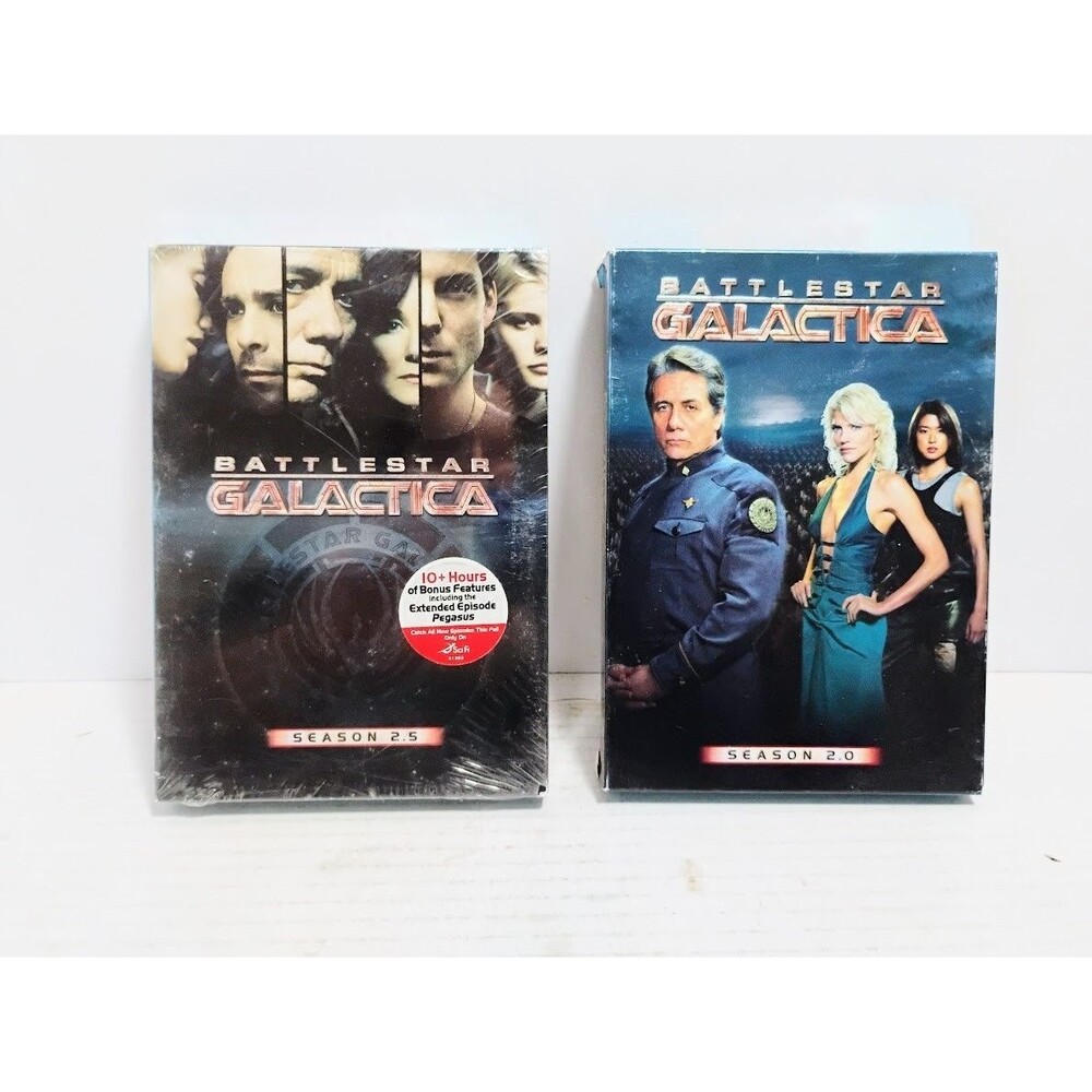 2005 UNIVERSAL BATTLESTAR GALACTICA SEASONS 2 & 2.5 DVD LOT 2.5 IS NEW SEALED